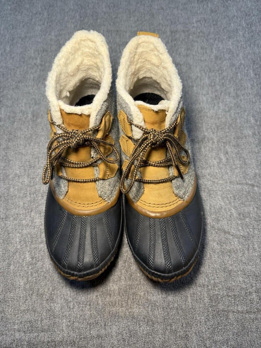Sorel Women’s Out N About Duck Boots-Size 9.5/Tan+Gray/Waterproof
